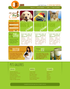 Animals & Pets Website Template DBR-F0001-AP