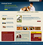 Animals & Pets Website Template SJY-W0003-A