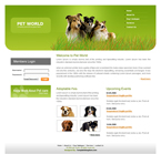 Animals & Pets Website Template Pet World