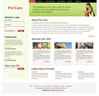 Animals & Pets Website Template SWNM-0005-AP