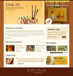 Art & Photography Website Template Creative Art