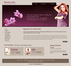 Beauty Website Template DG-0002-B