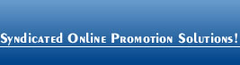 Syndicated Online Promotion Solutions - slogan