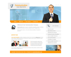 Communications Website Template PREM-F0002-COM