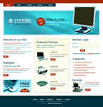 Computers Website Template Global Systems