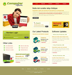 Computers Website Template Computer Software
