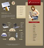 Computers Website Template PC Peripheral