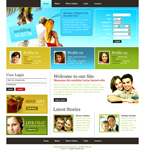 Dating & Wedding Website Template DG-0002-DAW