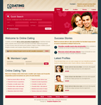 Dating & Wedding Website Template PJW-0010-DAW
