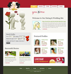 Dating & Wedding Website Template SNJ-0004-DAW