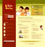 Family Website Template Kids Caring