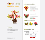 Flowers Website Template PREM-F0003-FL