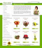 Flowers Website Template DEB-0001-FL