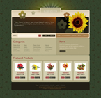 Flowers Website Template DG-0001-FL