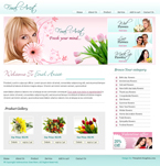 Flowers Website Template MSM-0001-FL