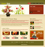 Flowers Website Template PJW-0004-FL