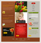 Flowers Website Template RJN-0002-FL