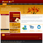 Flowers Website Template SJY-0001-FL
