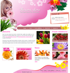 Flowers Website Template SNG-0001-FL