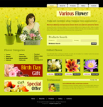 Flowers Website Template SNJ-0004-FL