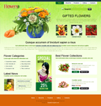 Flowers Website Template SNJ-0006-FL