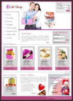 Gifts Website Template PR-0005-GIF