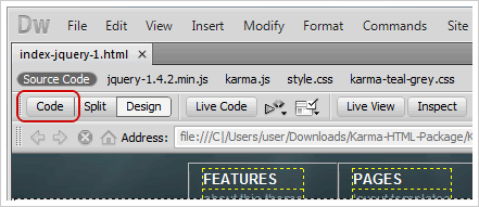 Editing menus