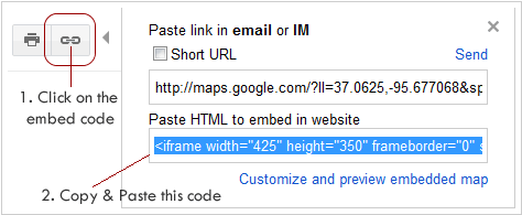 Google Map Code