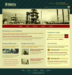 Industrial Website Template Oil Industry
