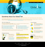 Internet Website Template Globalinet