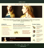 Jewelry Website Template Sparkles