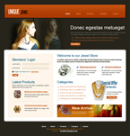 Jewelry Website Template Sparks