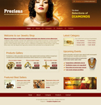 Jewelry Website Template online jewellery store