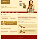 Jewelry Website Template Sparkles