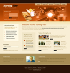 Media Website Template Morning View
