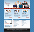 Medical Website Template life care