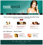 Music Website Template String