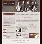 Music Website Template Rock Band