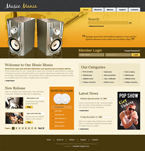 Music Website Template Music Mania