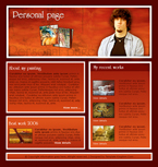 Personal Pages Website Template Personal page