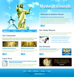 Religious Website Template Advanced Church