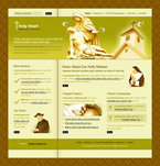 Religious Website Template Holy Heart