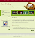 Sport Website Template Baseball Academy
