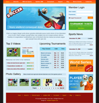 Sport Website Template SNJ-0003-S