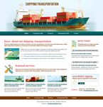 Transportation Website Template Shipping Transportation