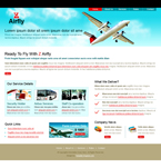 Transportation Website Template Z Airfly