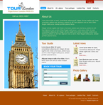 Travel Website Template Tour London