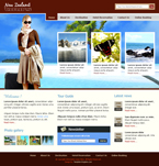 Travel Website Template NewZealand Tours