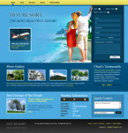 Travel Website Template Hot Resort