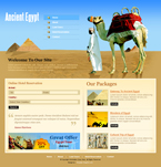 Travel Website Template Ancient Egypt
